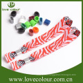 Custom Eco fabric woven bracelets textile wristbands for festival